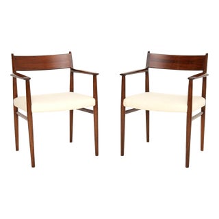 Vintage Danish Carver Armchairs by Arne Vodder, 1960s, Set of 2 For Sale