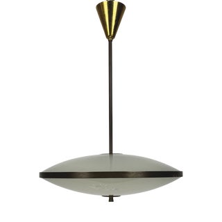 Vintage Ufo Pendant Lamp by Pietro Chiesa for Fontana Arte, 1940s For Sale