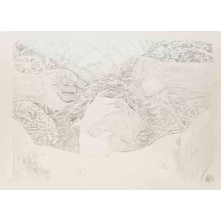 Anthony Roaland, Sleeping, Pencil Drawing, 1989 For Sale