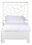 Tiffany Platform Bed Twin, White For Sale