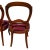 Pair Antique C1880 Victorian Walnut Side Chairs Needlepoint French Polished For Sale - Image 10 of 18