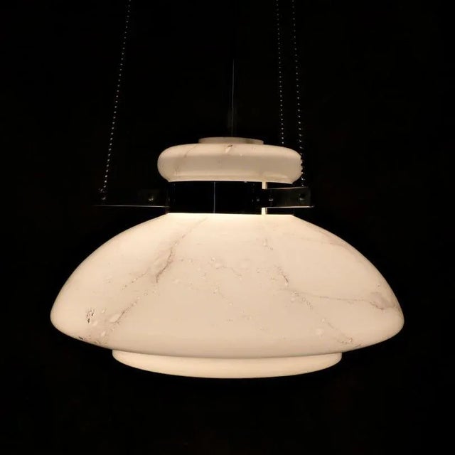 Silver Mid-Century Modern Pendant Lamp from Doria Leuchten, 1960s For Sale - Image 8 of 18