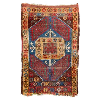Antique Turkish Yastik Rug, 1890s For Sale