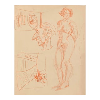 1930s Female Nude Figure and Portrait Studies For Sale