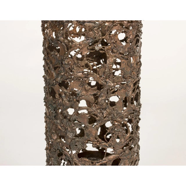 Swedish Brutalist Copper Table Lamp, 1960s For Sale - Image 4 of 7