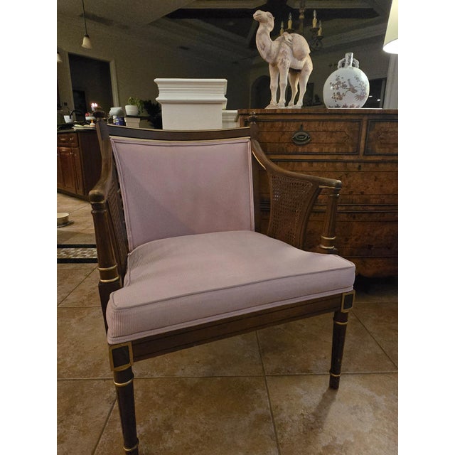 Pair of Vintage Louis XVI Style Armchairs For Sale - Image 10 of 18