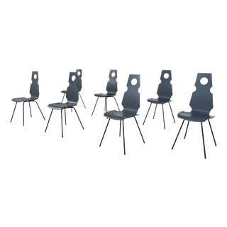 Mid-Century Chairs frpm Theo Häberli, Switzerland, 1960s, Set of 7 For Sale