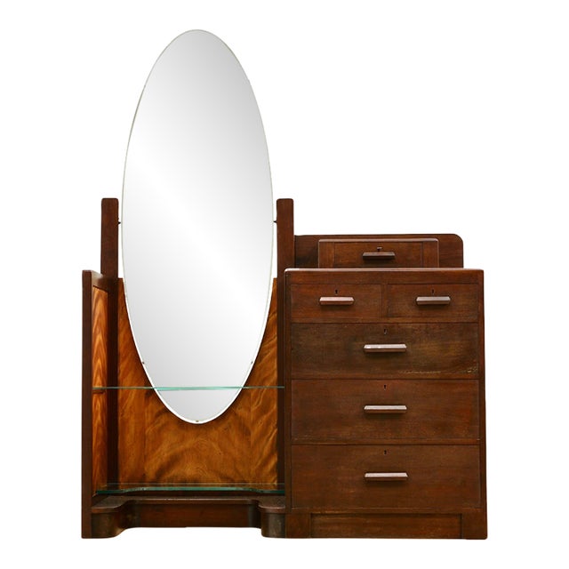 1930s British Made Art Deco Vanity Dresser For Sale