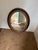 Victorian 19th Century Walnut Oval Porthole Mirror For Sale - Image 3 of 12