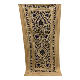 Vintage Tree-of-Life Style Large Suzani Textile Embroidered Wall-Hanging For Sale