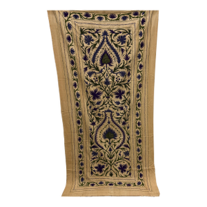Vintage Tree-of-Life Style Large Suzani Textile Embroidered Wall-Hanging