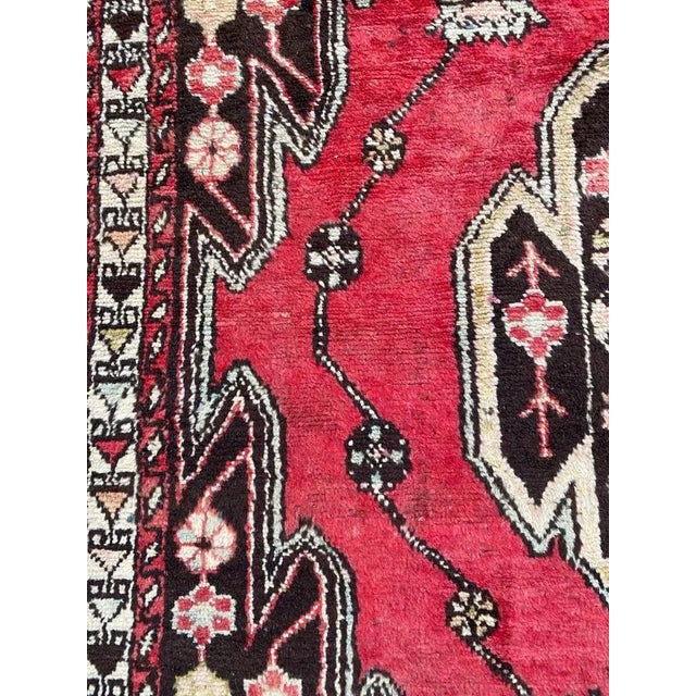 Vintage Rustic Wool Mazlaghan Rug, 1950s For Sale - Image 10 of 18