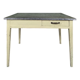 Vinatge Industrial Office Table For Sale