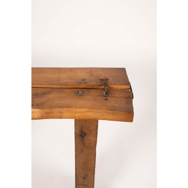 Wood Brutalist Wood Console Table, 1970 For Sale - Image 7 of 15