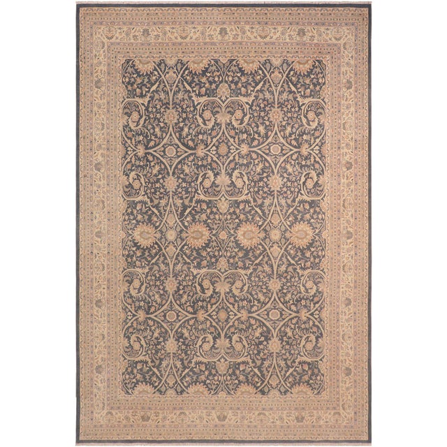 Sunfaded Boho Chic Green/Ivory Wool Rug - 10'0'' X 13'10'' For Sale - Image 10 of 10