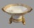 Beautiful antique Nippon hand-painted porcelain compote with accompanying footed display base/stand, dating to the early...