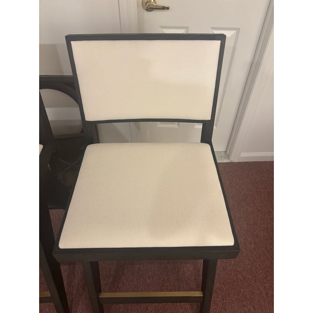 Transitional Restoration Hardware Jakob Counter Stools (4) Four For Sale - Image 3 of 8