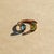 Metal Toi Et Moi Gemstone Ring: Topaz and Peridot, Size 7.5 For Sale - Image 7 of 12