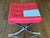 Authentic Design Within Reach Barcelona Stools – Red Tufted Leather & Chrome X‑Base – Set of 2 For Sale - Image 14 of 14