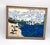 Hand-Painted Acrylic Impasto Seashore Painting With Sailboats and Black Beachgoers For Sale - Image 4 of 11