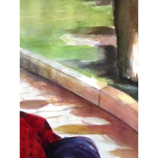 Paper "Adelina" Watercolor on Paper For Sale - Image 7 of 7