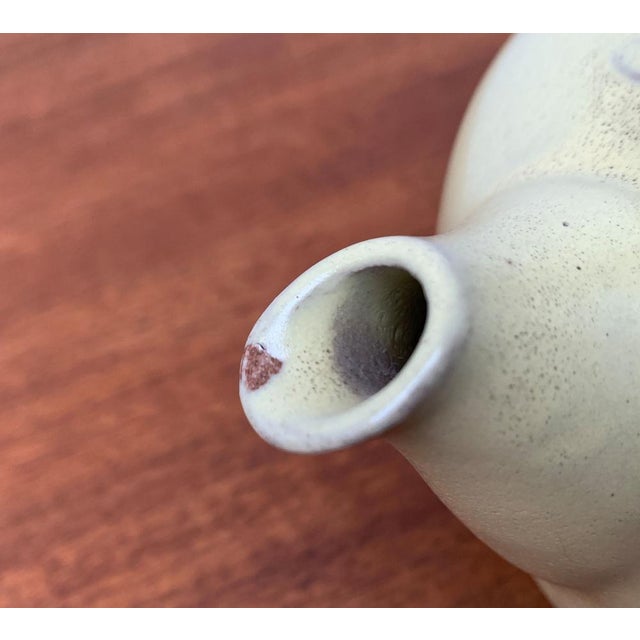 Mid-Century Ceramic Teapot with Bamboo Handle, 1960s For Sale - Image 13 of 18