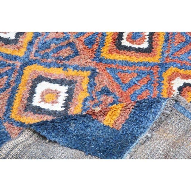 Vintage Uzbekistan Julkhyr Hand Knotted Wool Rug, 3'1''x10'7'' For Sale - Image 4 of 4