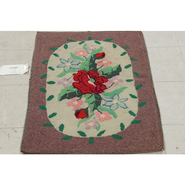 Handmade in wool and originating circa 1920-1930, this 2x3 rug is a rare and exciting new curation in Rug & Kilim’s...