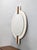 Postmodern Ivory Lacquered Walnut Wall Mirror and Console Table, Italy, 1970s, Set of 2 For Sale - Image 10 of 11