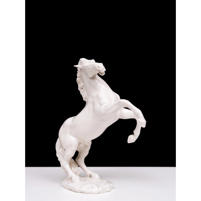 White Porcelain horse .Manufactured by Hutschenreuther. Design by Gunther Granget 1970s Germany . Condition: Very good...