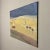 Mid-Century Oil Painting on Canvas by Fouat Michel is a splendid example of the artist's work, with a minimalist influence...