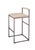 Jamie Young Bradbury Bar Stool, Cream Leather For Sale - Image 4 of 6