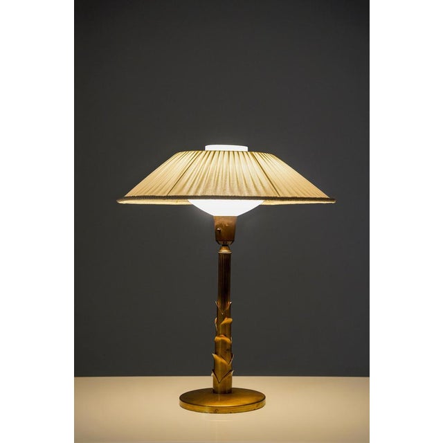 Swedish Brass Table Lamp, 1950s For Sale - Image 12 of 14