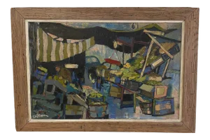 Don Bloom Market Scene 1957