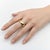 Gold 1990s 18k Gold Diamond Etoile Donut Band, Size 8 For Sale - Image 8 of 8