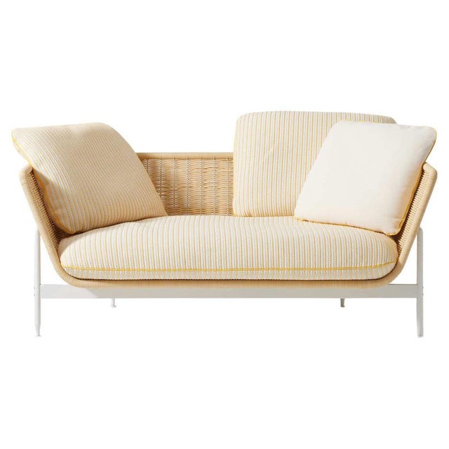 Esosoft Outdoor Sofa in Rattan and Stainless Steel by Antonio Citterio For Sale - Image 10 of 10
