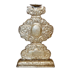 Large Italian Altar Style Candle Holder 14.25" Height