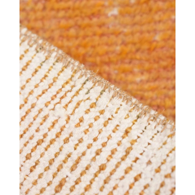 Turkish 1970s Vintage Small Turkish Handmade Wool Cotton Orange 2x3 Rug For Sale - Image 3 of 8
