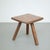 Rustic French Rustic Stool in Wood, 1930s For Sale - Image 3 of 18