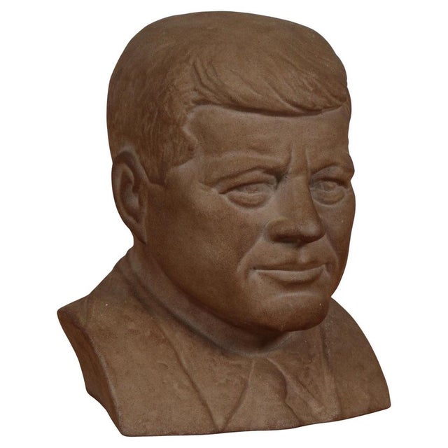 Sculpture Materials John F. Kennedy Piggy Bank by Arne Finne for Søholm, 1960s For Sale - Image 7 of 7