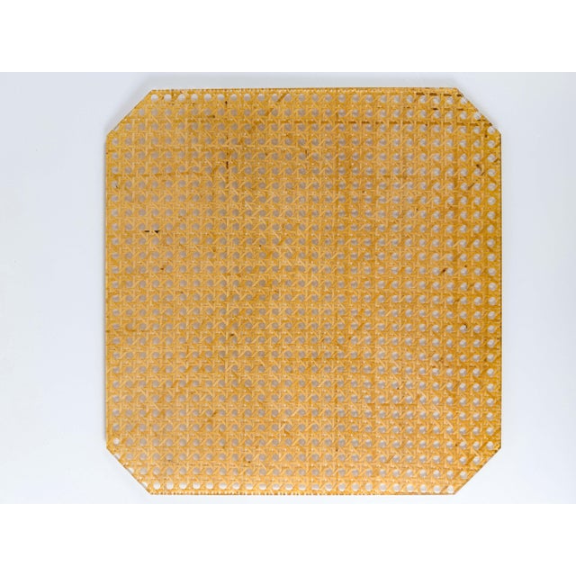 Cane and Acrylic Trays attributed to Cavinato Ulderico, 1970s, Set of 2, in Flawless conditions. Designed 1970 to 1979...