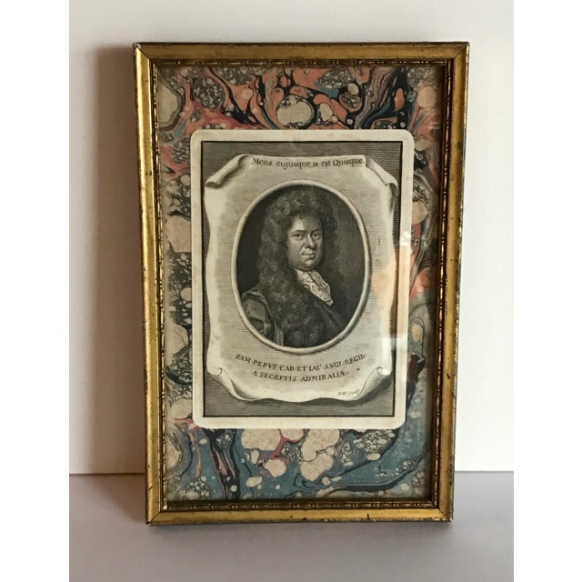 Mid 19th Century Antique French Admiral Engraving Print For Sale - Image 4 of 4