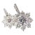 T Foster & Co Platinum Flower 4.84ctw Diamond Stud Halo Earrings GIA For Sale