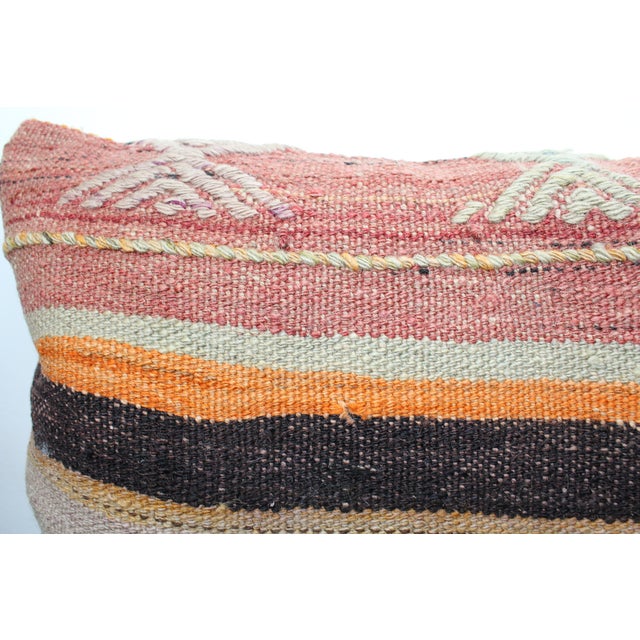 1960s Turkish Kilim Decorative Pillow Cover - 13"x18.5" For Sale - Image 5 of 10