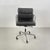 Beautiful vintage dark brown leather Soft Pad Aluminium Group chair designed by Charles and Ray Eames for Herman Miller in...