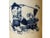 Chinese Distressed White Porcelain Blue Kid Playing Graphic Holder Vase For Sale - Image 4 of 10