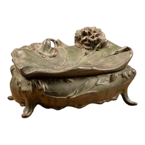 Vintage Art Nouveau Jewelry Casket