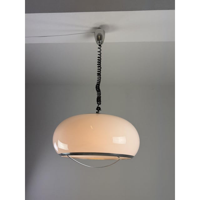 Large Drop-Down Pendant Lamp from Stilux-Milano, 1970s For Sale - Image 4 of 12
