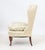 Floral Silk Upholstered Wingback Slipper Chair For Sale In New York - Image 6 of 7