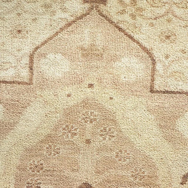 Traditional Mogul Collection Hand-Knotted Area Rug - Ivory 9' 2" x 12' 3" For Sale - Image 3 of 4